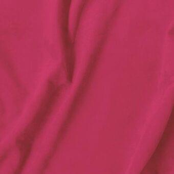 Magenta fabric drape with matte finish and soft texture, displaying folds and shadows; text reads "vismara > eco nabuk (a) > en30".